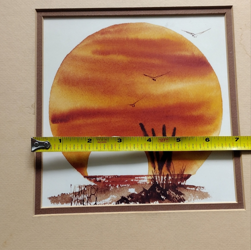 Sunset Art By Mark Vranesh in Orange and Brown 11/100 - Picture 5 of 5